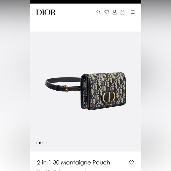 Authentic Dior 2-in-1 30 Montaigne Pouch - Picture 2 of 3